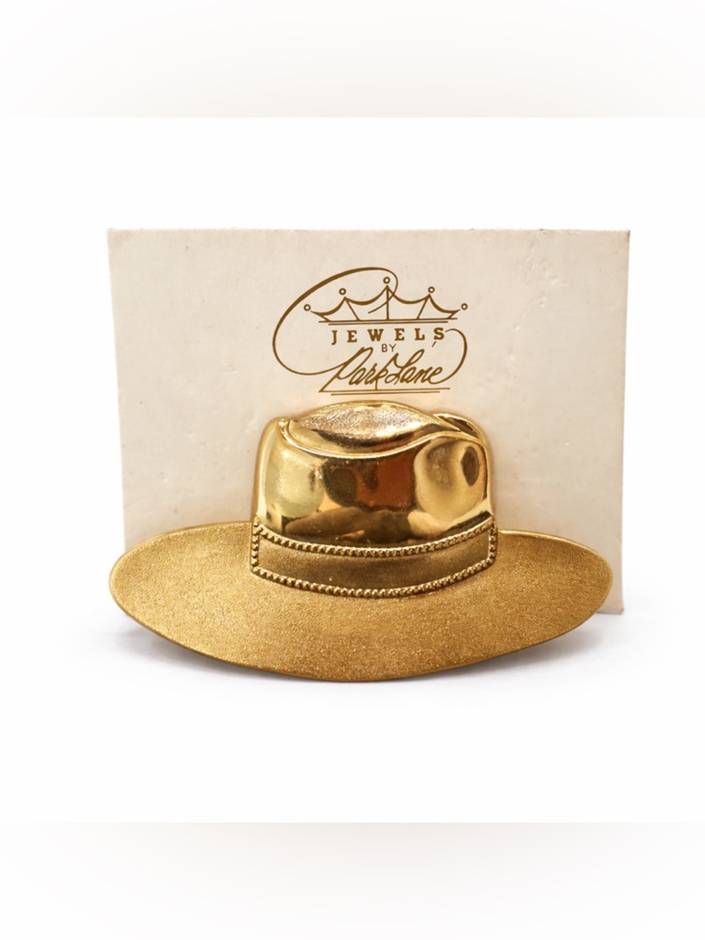 Jewels by Park Lane Gold Hat Brooch